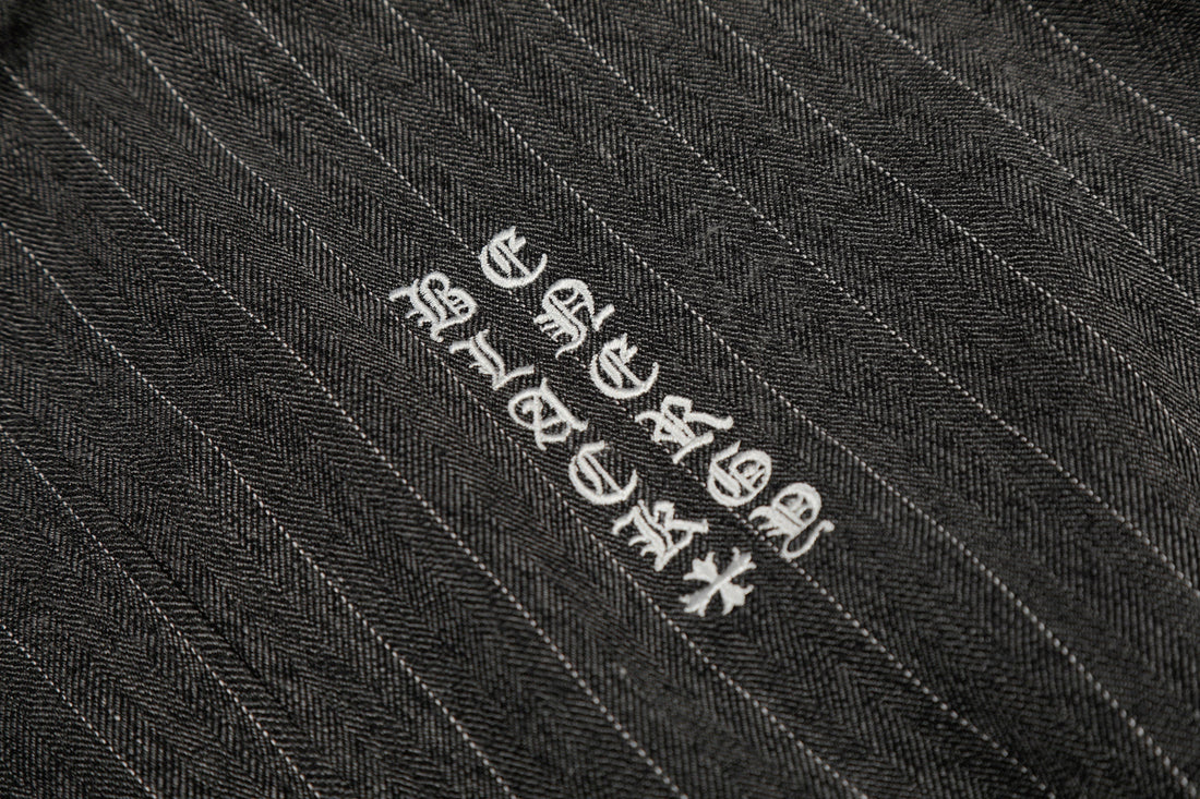 3-6-5.shop Pinstripe Track Zip Jacket
