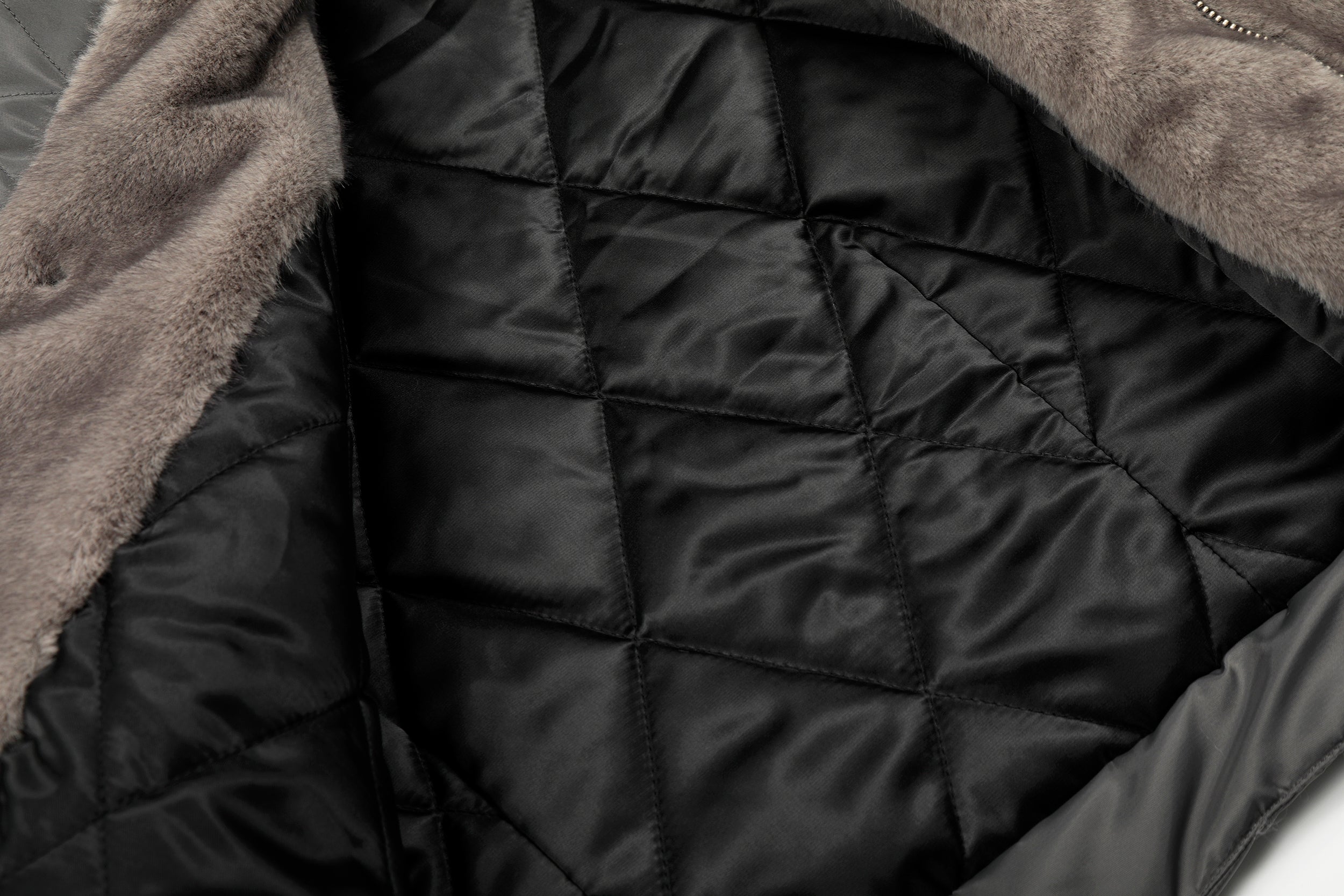 3-6-5.shop Faux Fur Collar Nylon Jacket