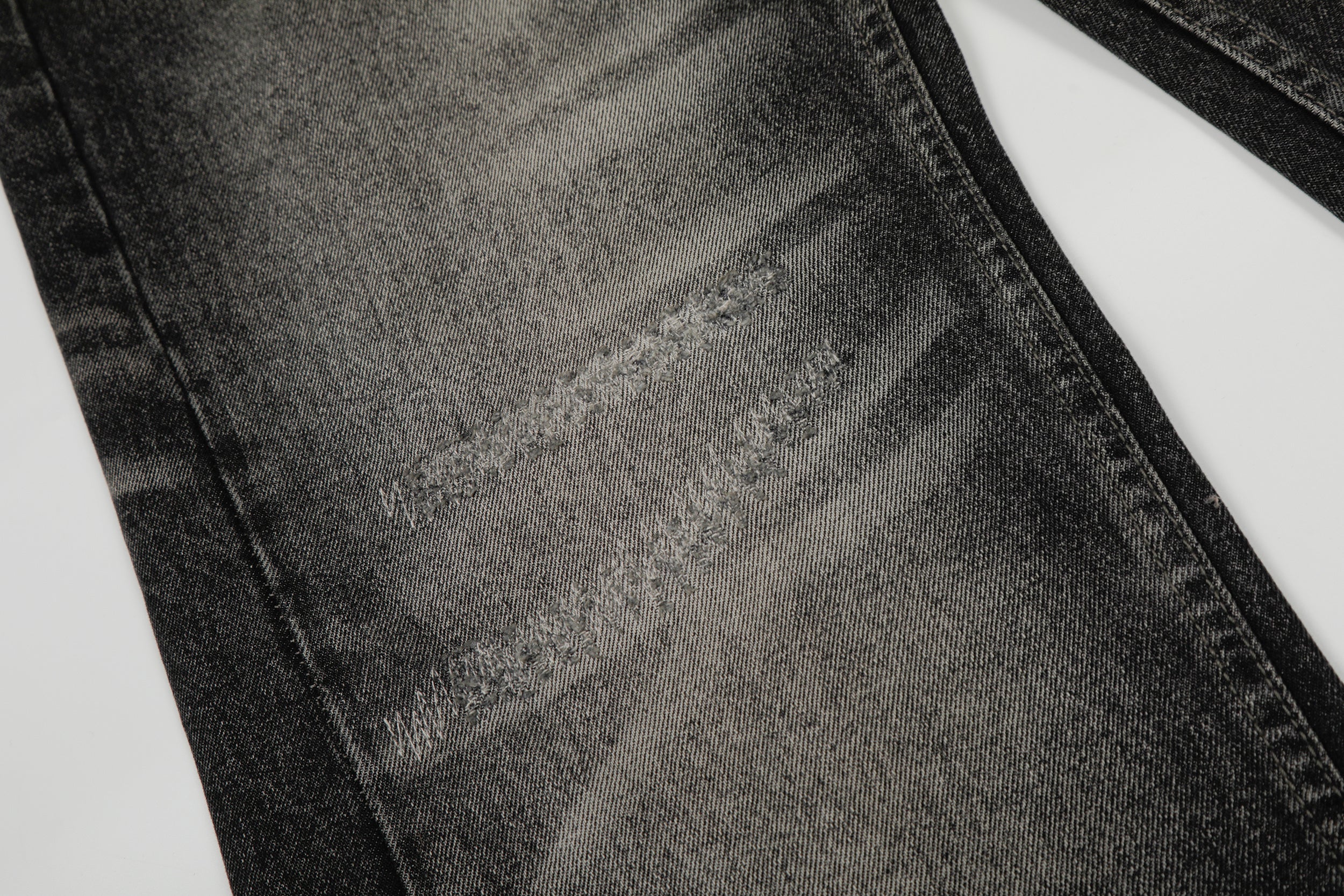 3-6-5.shop Washed Distressed Denim Pants