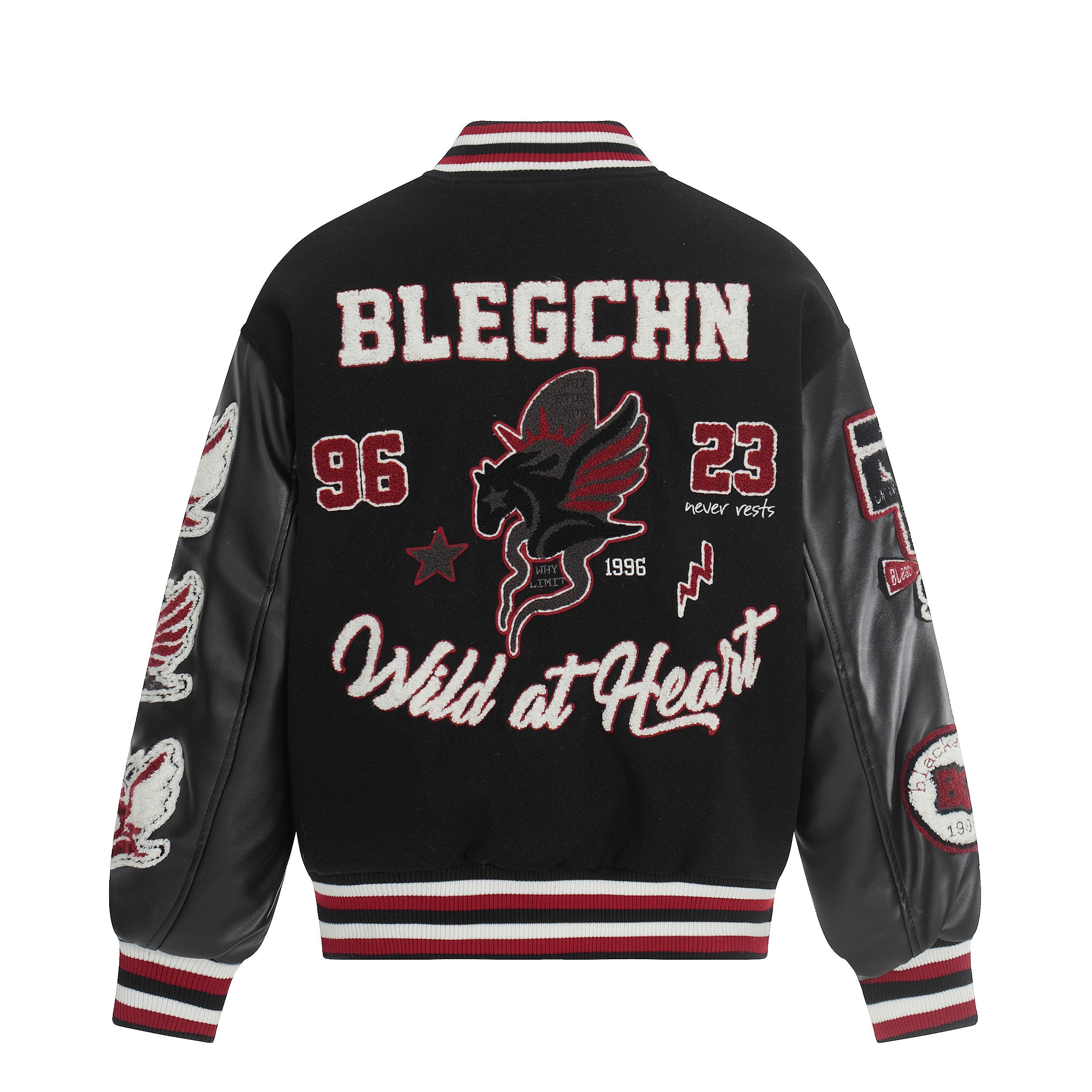 3-6-5.shop Wild at Heart Varsity Jacket