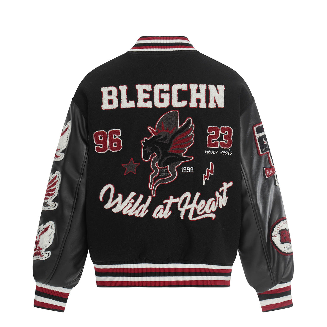 3-6-5.shop Wild at Heart Varsity Jacket