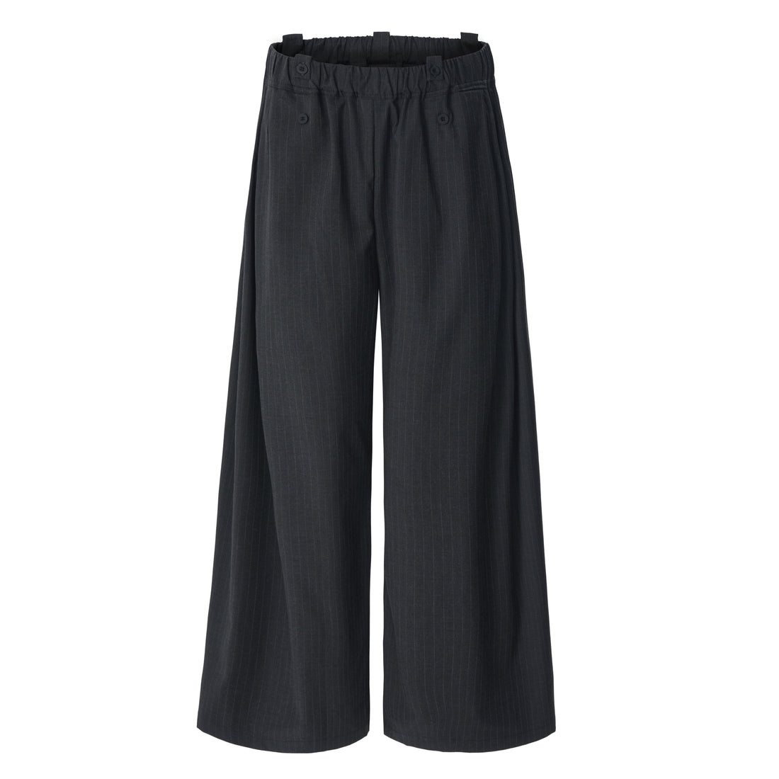 3-6-5.shop Dual-Button Pinstripe Wide-Leg Trousers