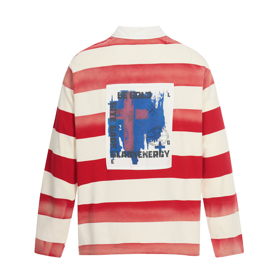3-6-5.shop Striped Long Sleeve Rugby Shirt