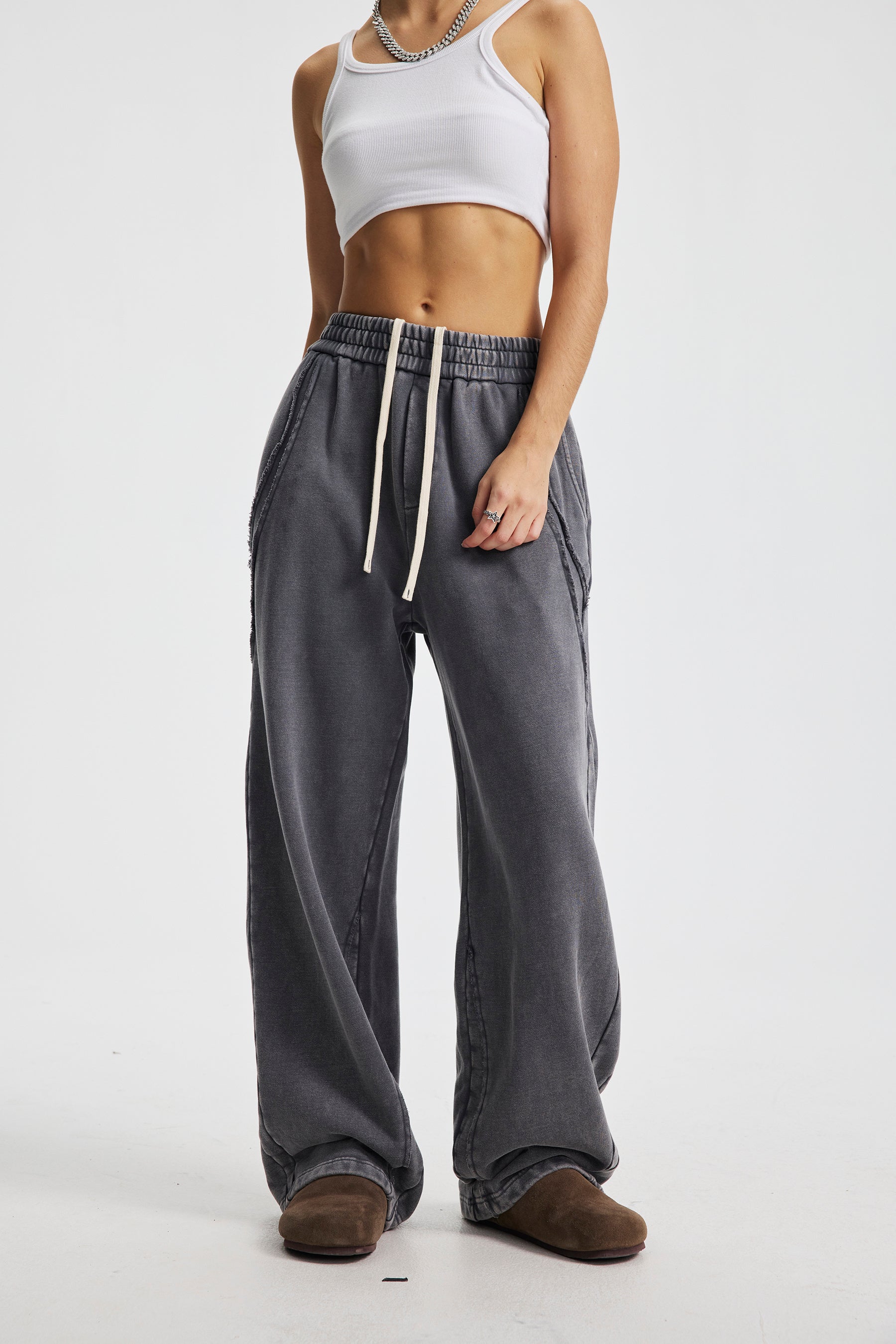 3-6-5.shop Washed Seamline Sweatpants
