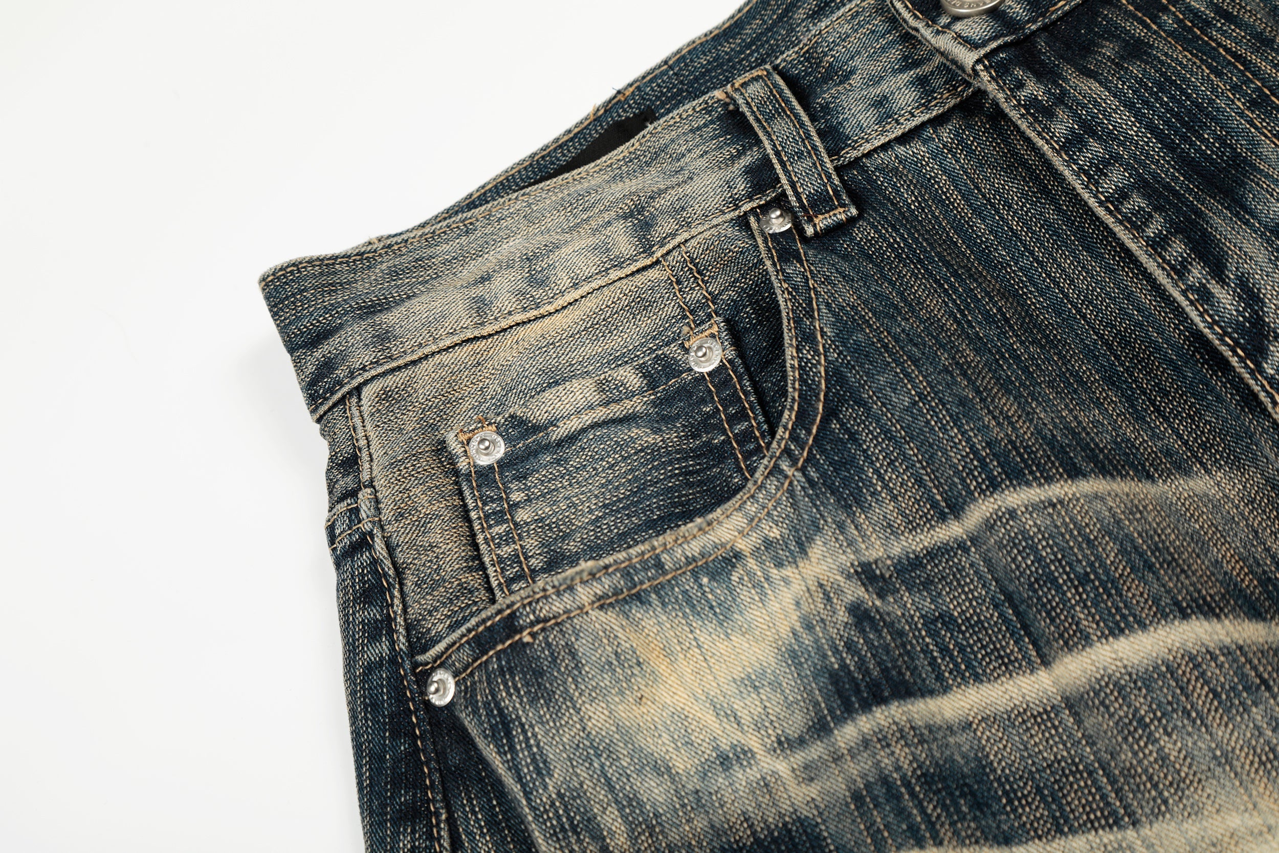 3-6-5.shop Vintage Washed Loose Denim Pants