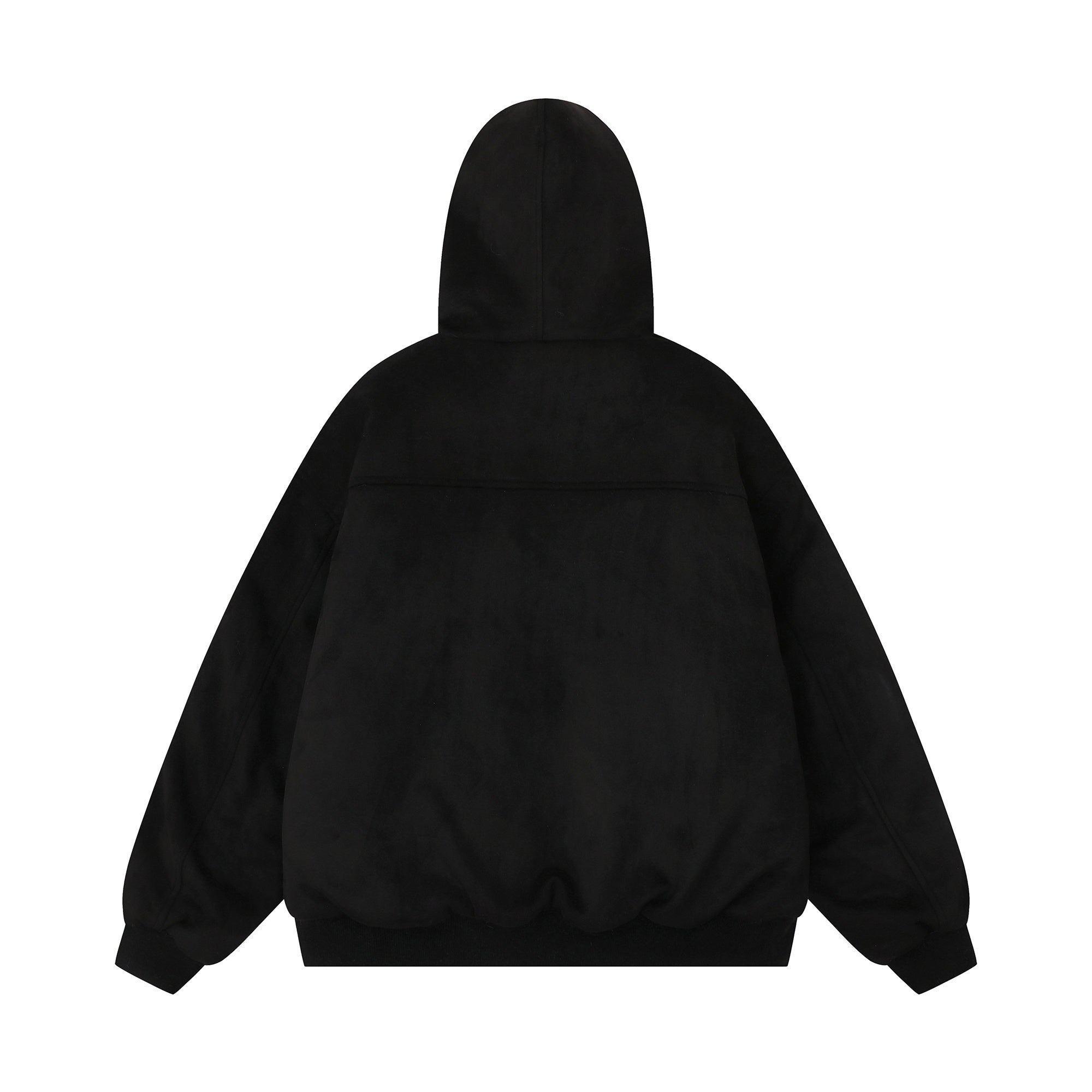 3-6-5.shop Flag Graphic Fur Hoodie Jacket