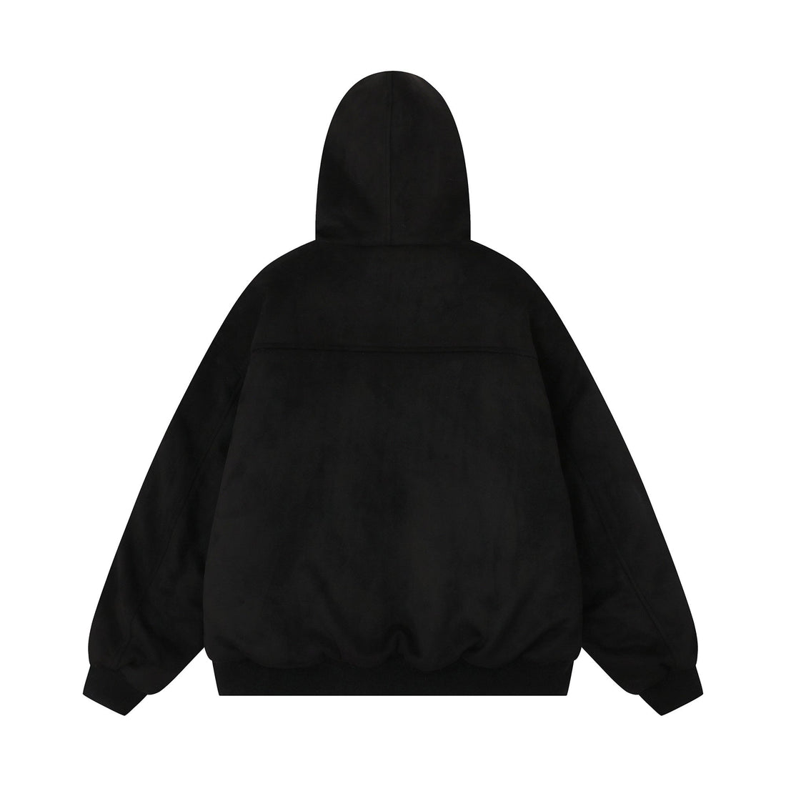3-6-5.shop Flag Graphic Fur Hoodie Jacket