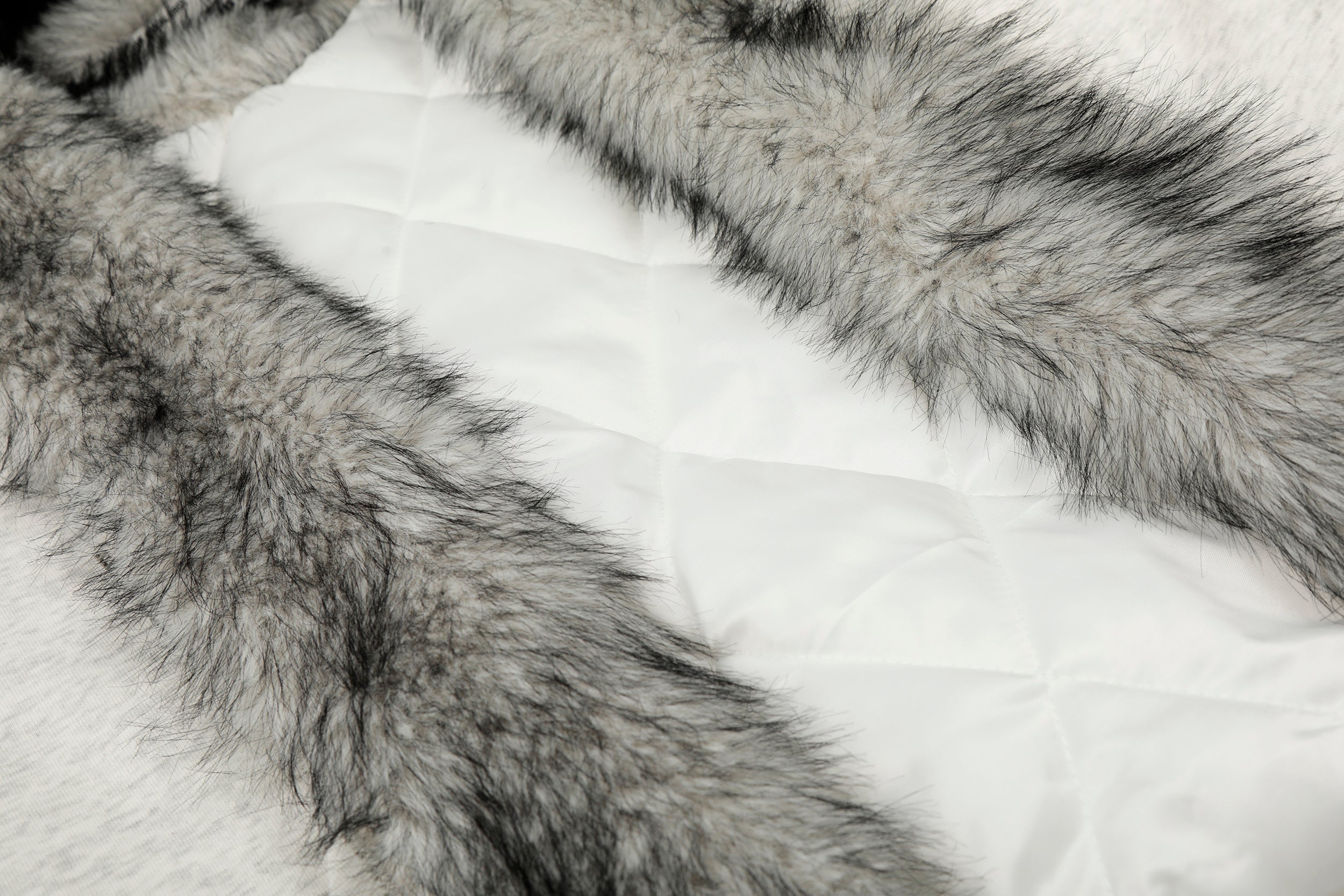 3-6-5.shop Faux Fur Lined Metal Clasp Hoodie Jacket