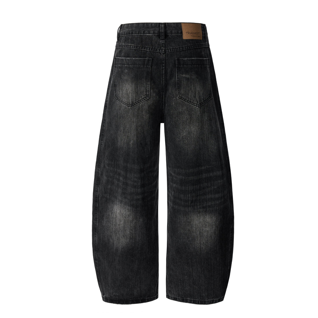3-6-5.shop Vintage Washed Curved Denim Pants