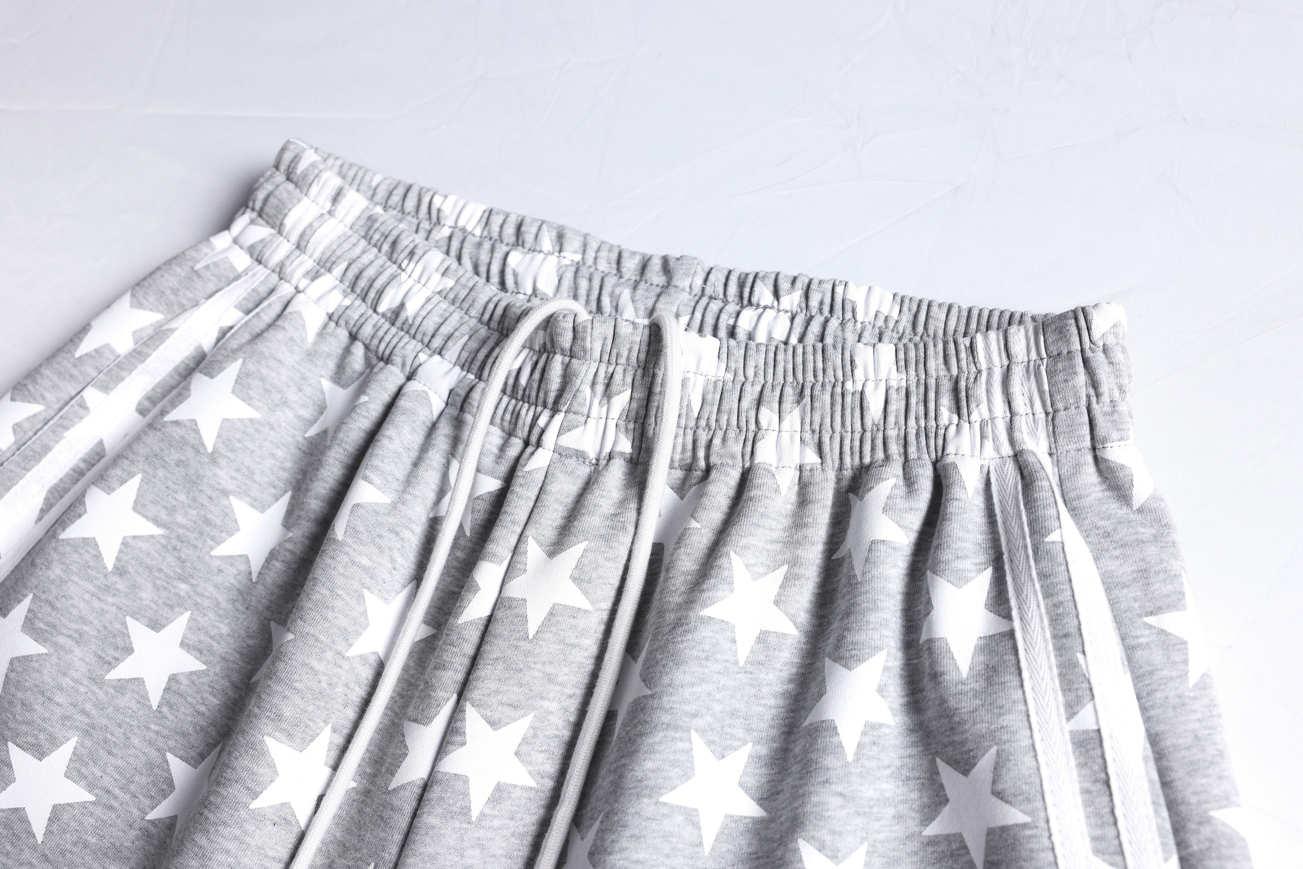 3-6-5.shop Star Print Wide-Leg Sweatpants