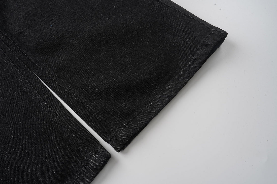 3-6-5.shop Cross Pocket Graphic Wide-Leg Jeans