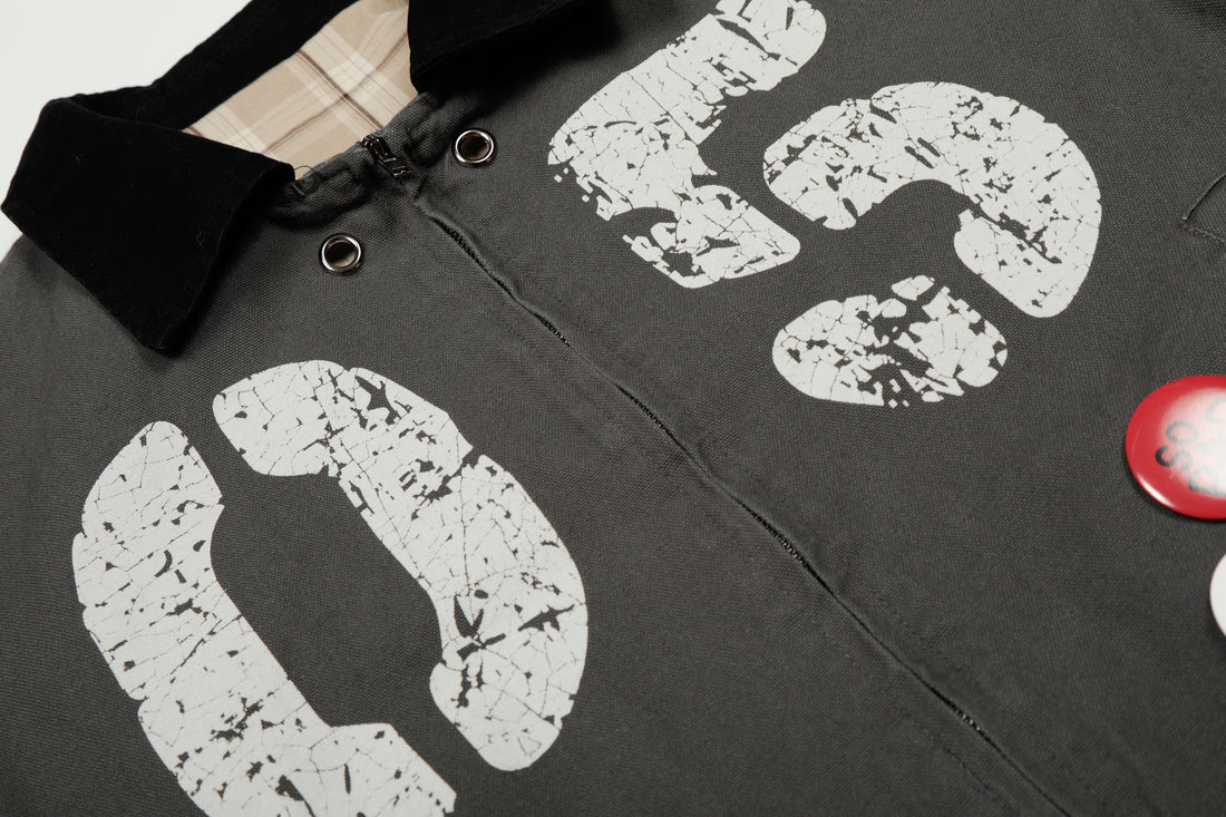 3-6-5.shop “05” Vintage Patch Bomber Jacket