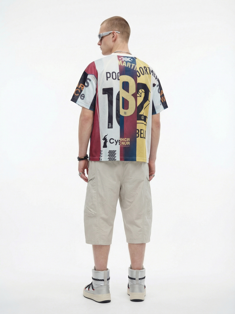3-6-5.shop Vintage Football Patchwork Jersey