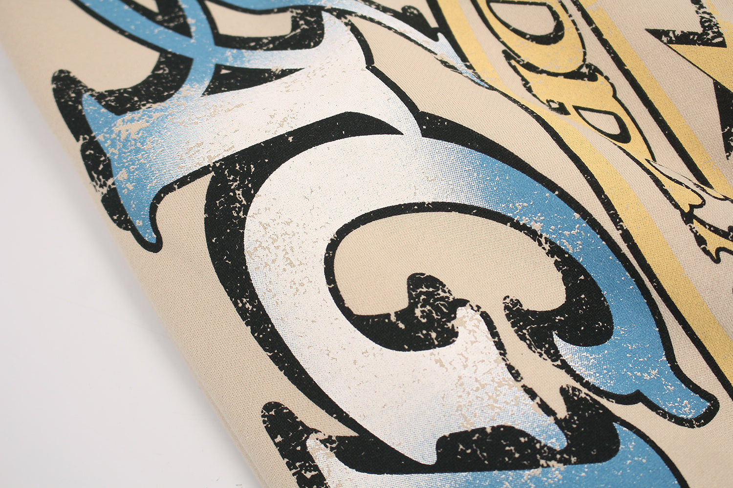 3-6-5.shop Fleece-Lined Letter Graphic Wide-Leg Sweatpants