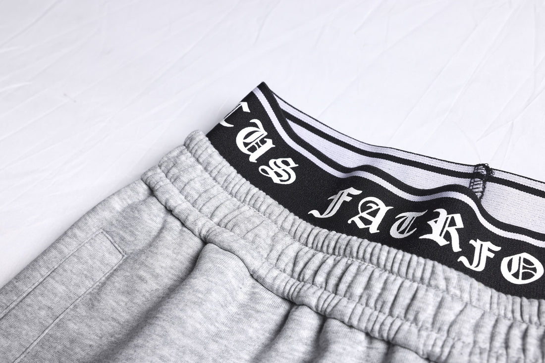 3-6-5.shop Gothic Outline Wide-Leg Sweatpants