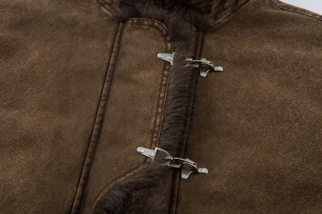 3-6-5.shop Toggle Fur-Lined Jacket