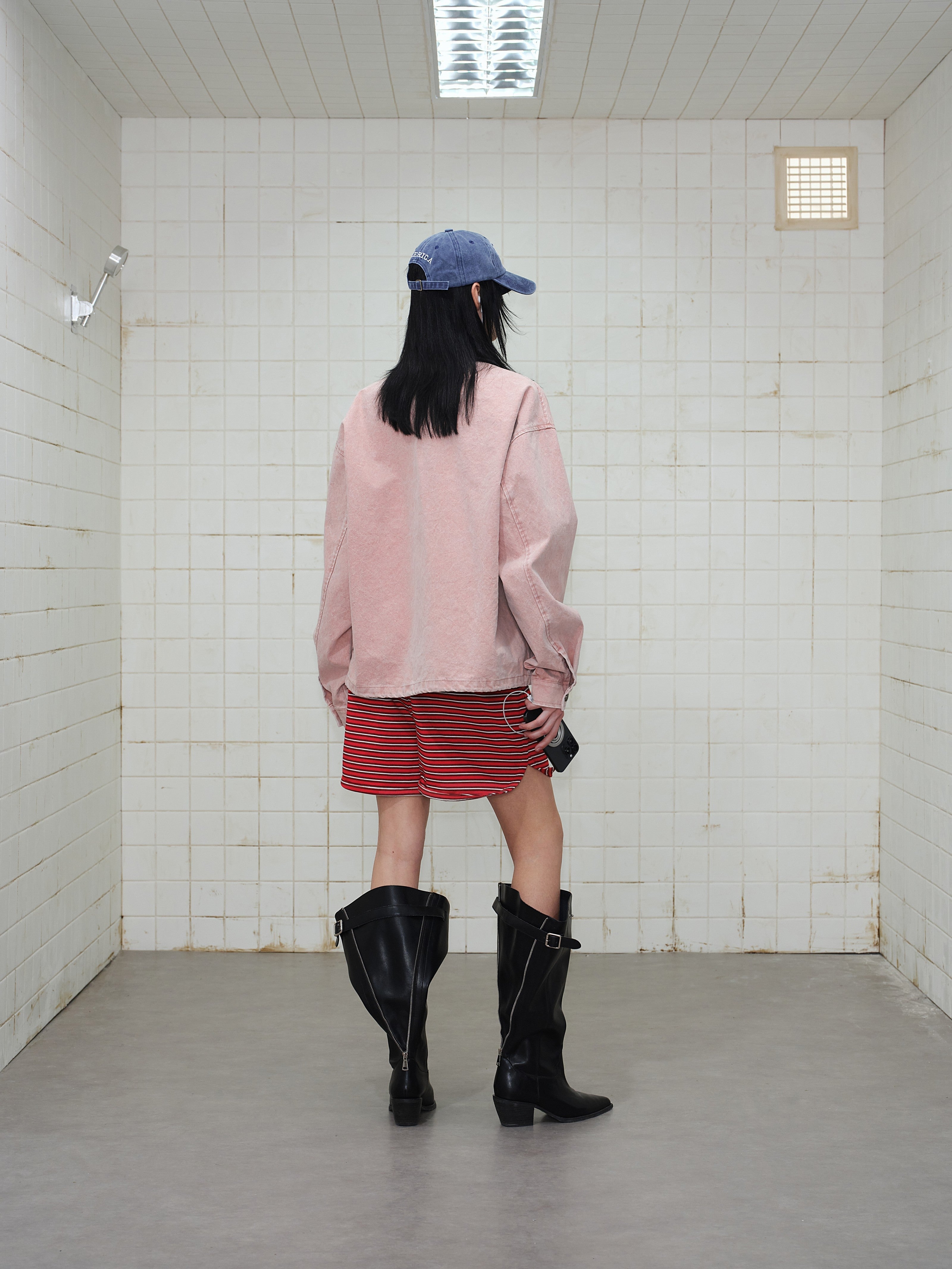 3-6-5.shop Washed Zip-Up Jacket