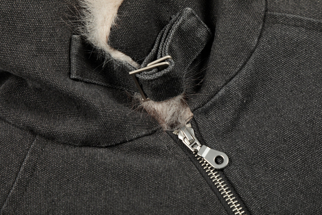 3-6-5.shop Fleece-Lined Utility Jacket