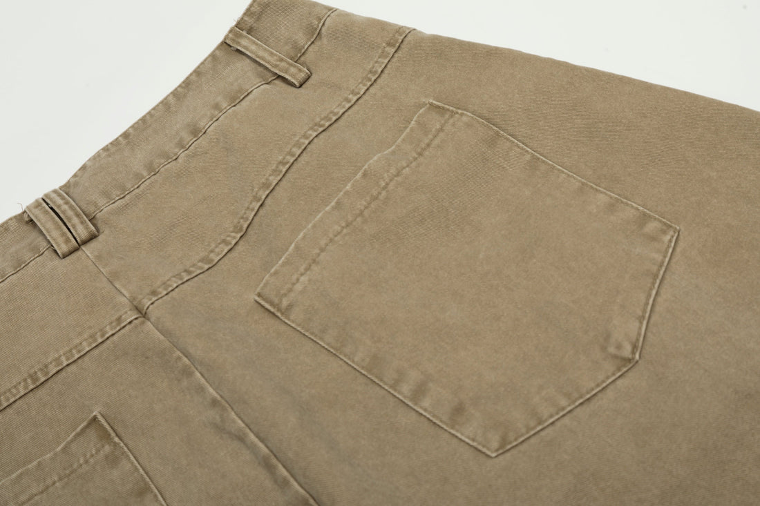 3-6-5.shop Text-Print Vintage Wide-Leg Pants