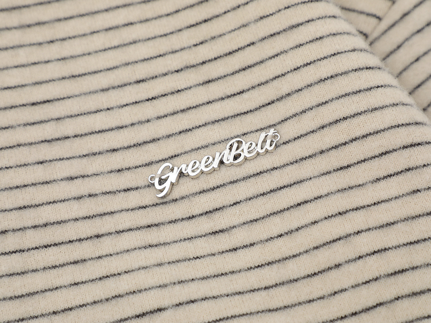 3-6-5.shop Striped Knit Zip Hoodie