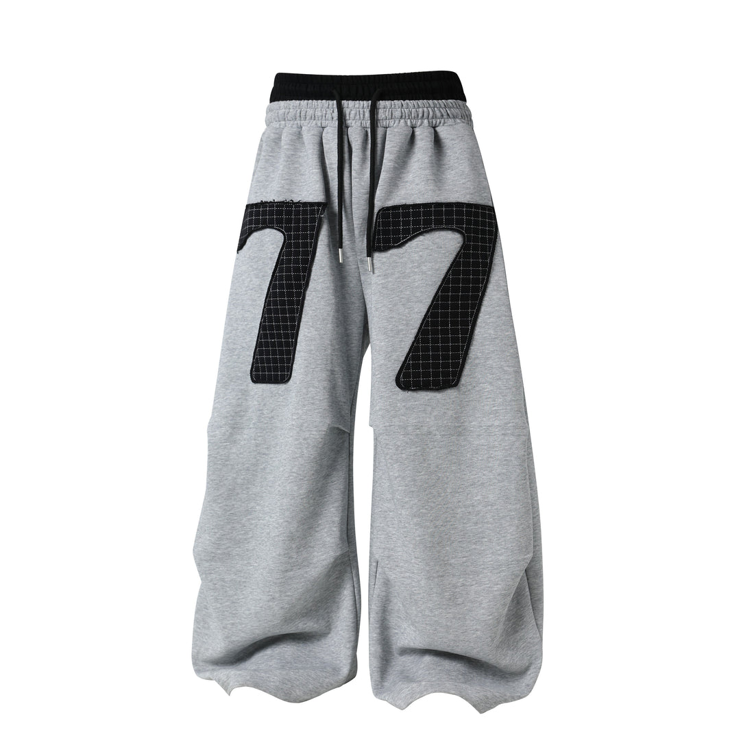 3-6-5.shop 77 Patchwork Wide-Leg Sweatpants