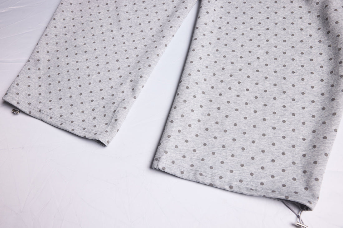 3-6-5.shop Polka Dot Wide-Leg Sweatpants