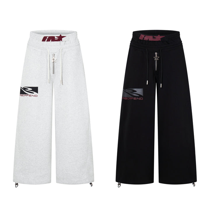 3-6-5.shop Star Zip Wide-Leg Performance Pants