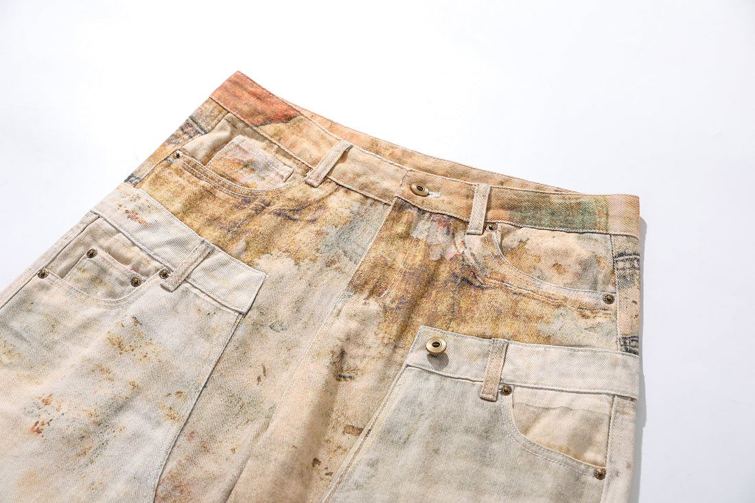 3-6-5.shop Vintage Washed Workwear Jeans