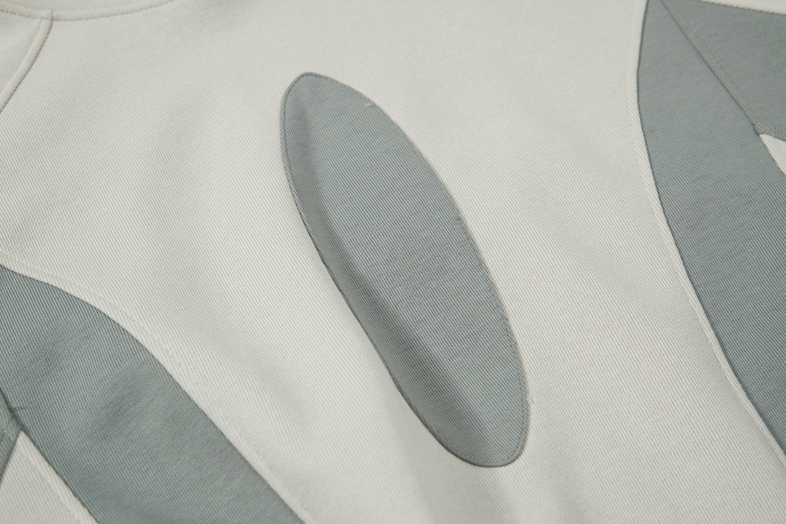 3-6-5.shop Multi-Panel Contrast Hooded Sweatshirt