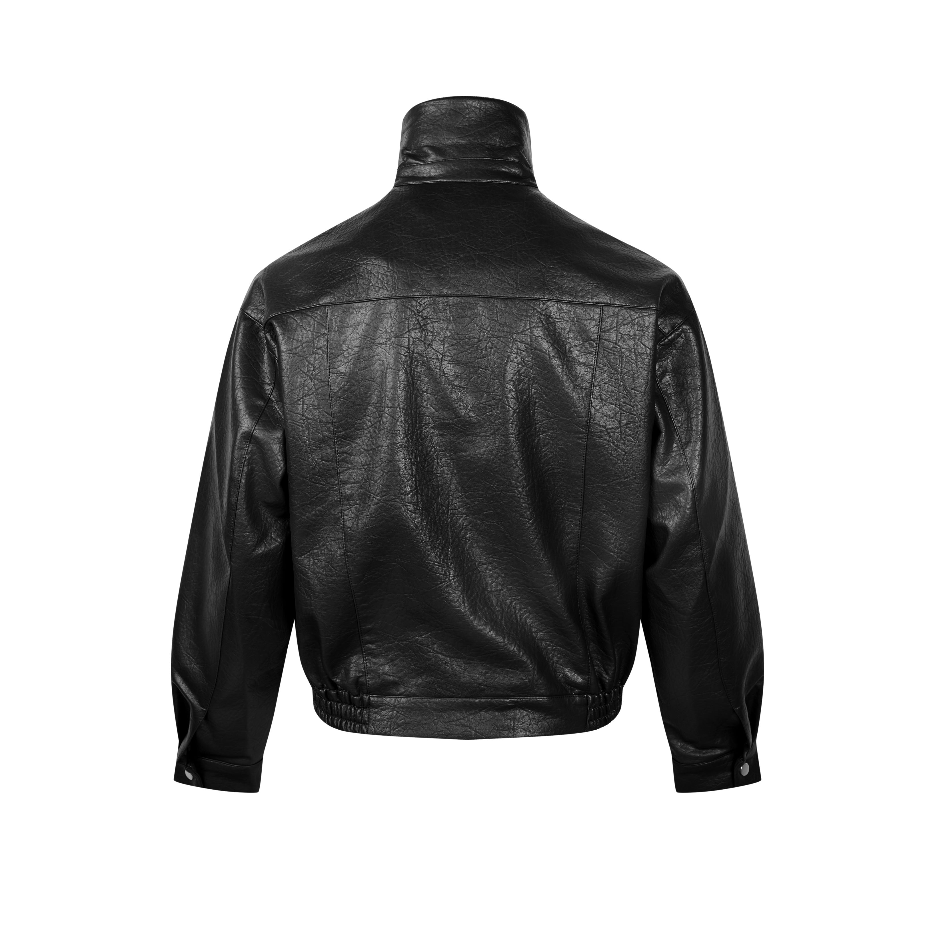 3-6-5.shop Classic Utility PU Jacket
