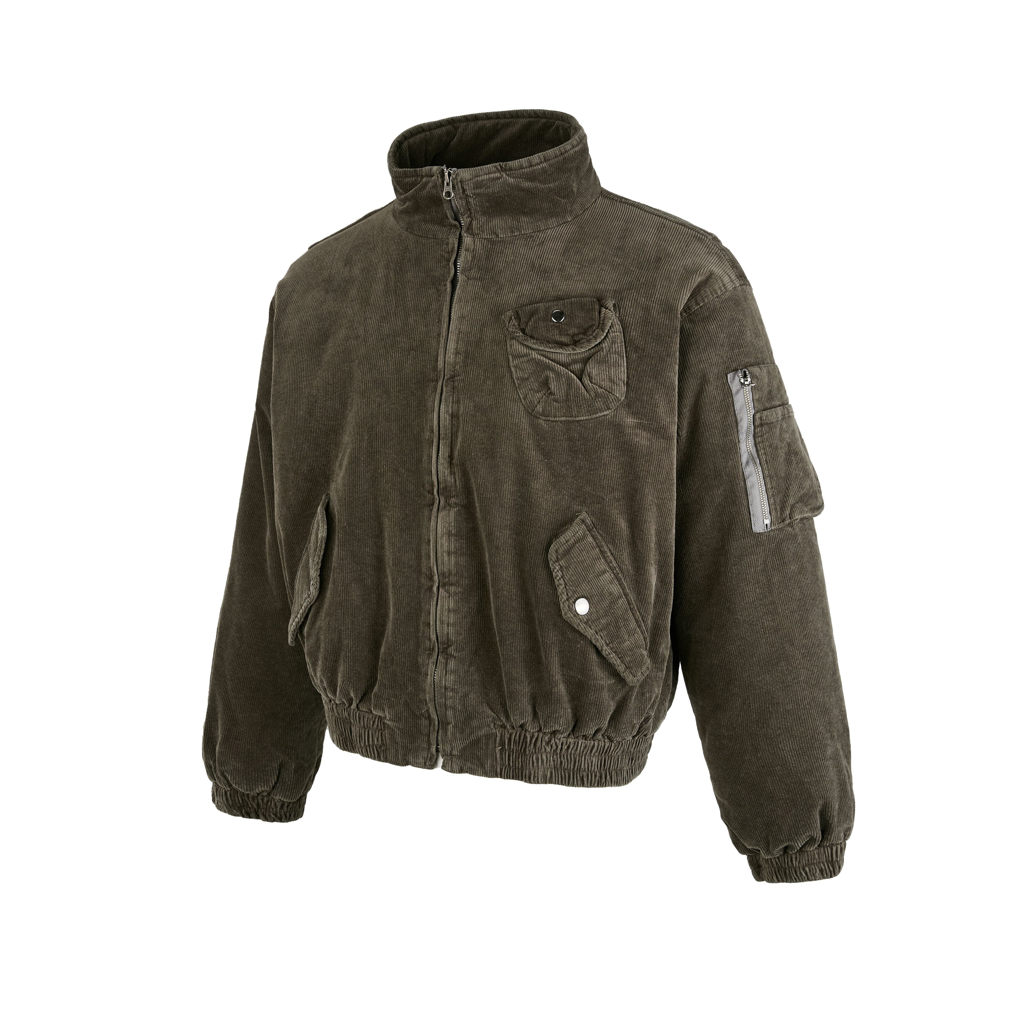 3-6-5.shop Corduroy Utility Bomber Jacket