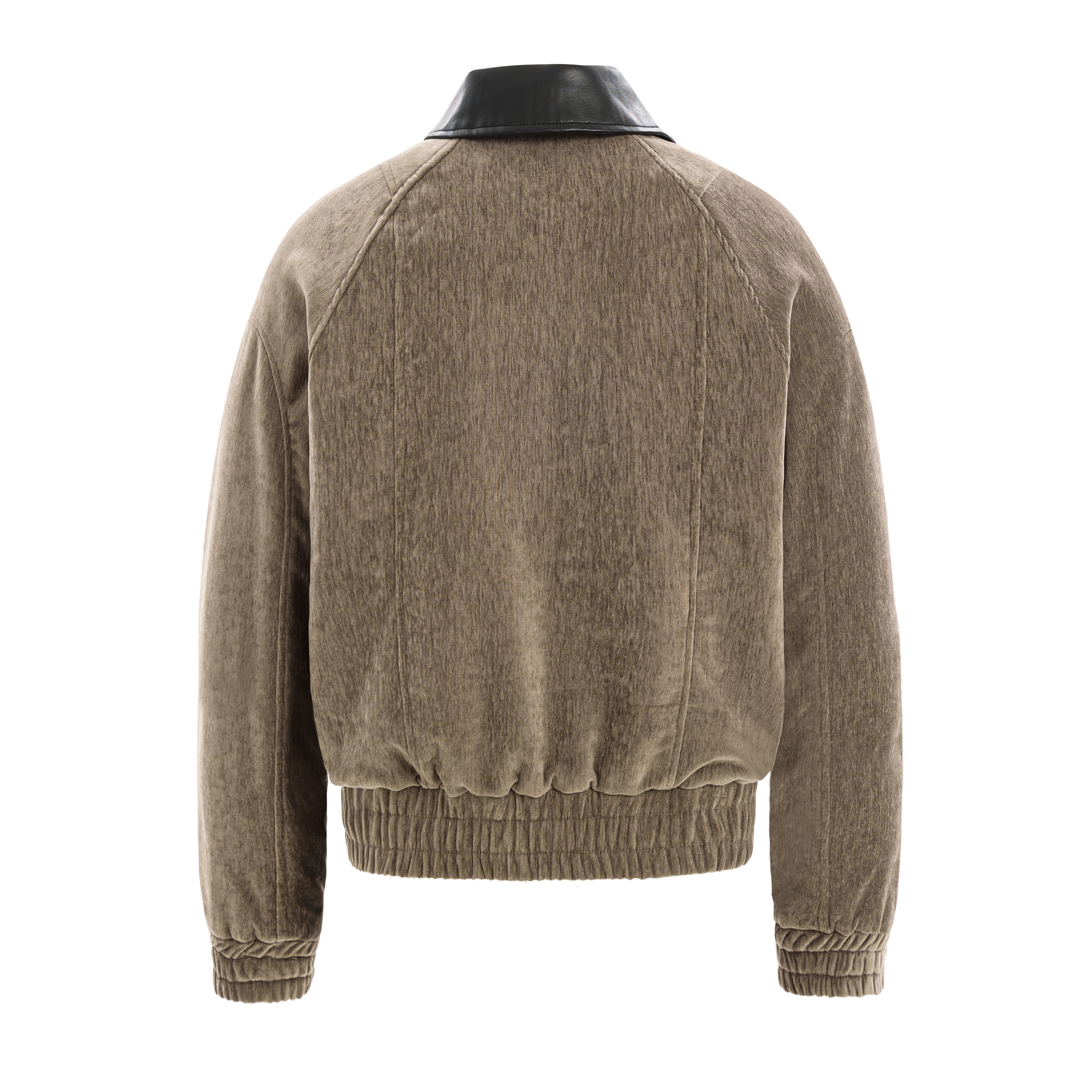 3-6-5.shop Chenille Panel Bomber Jacket