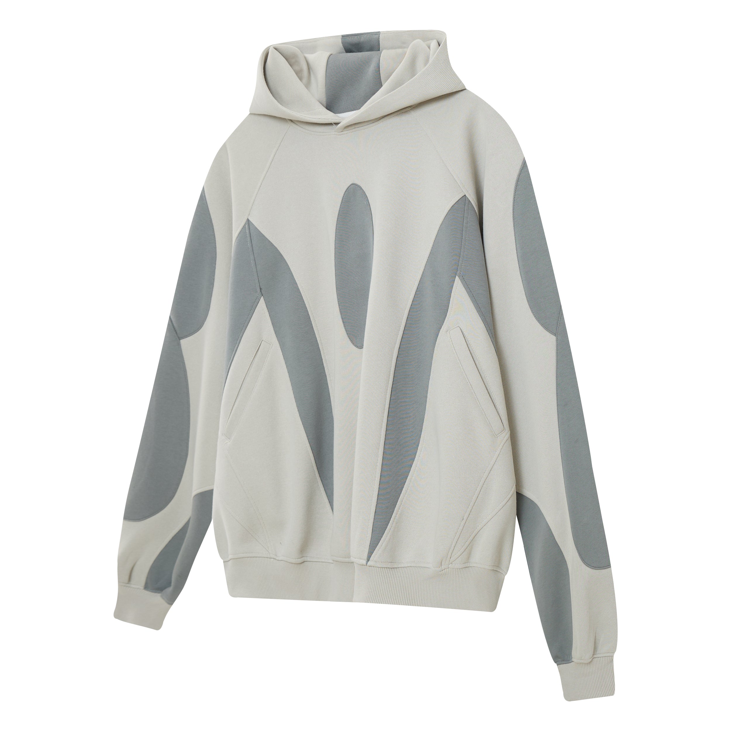3-6-5.shop Multi-Panel Contrast Hooded Sweatshirt