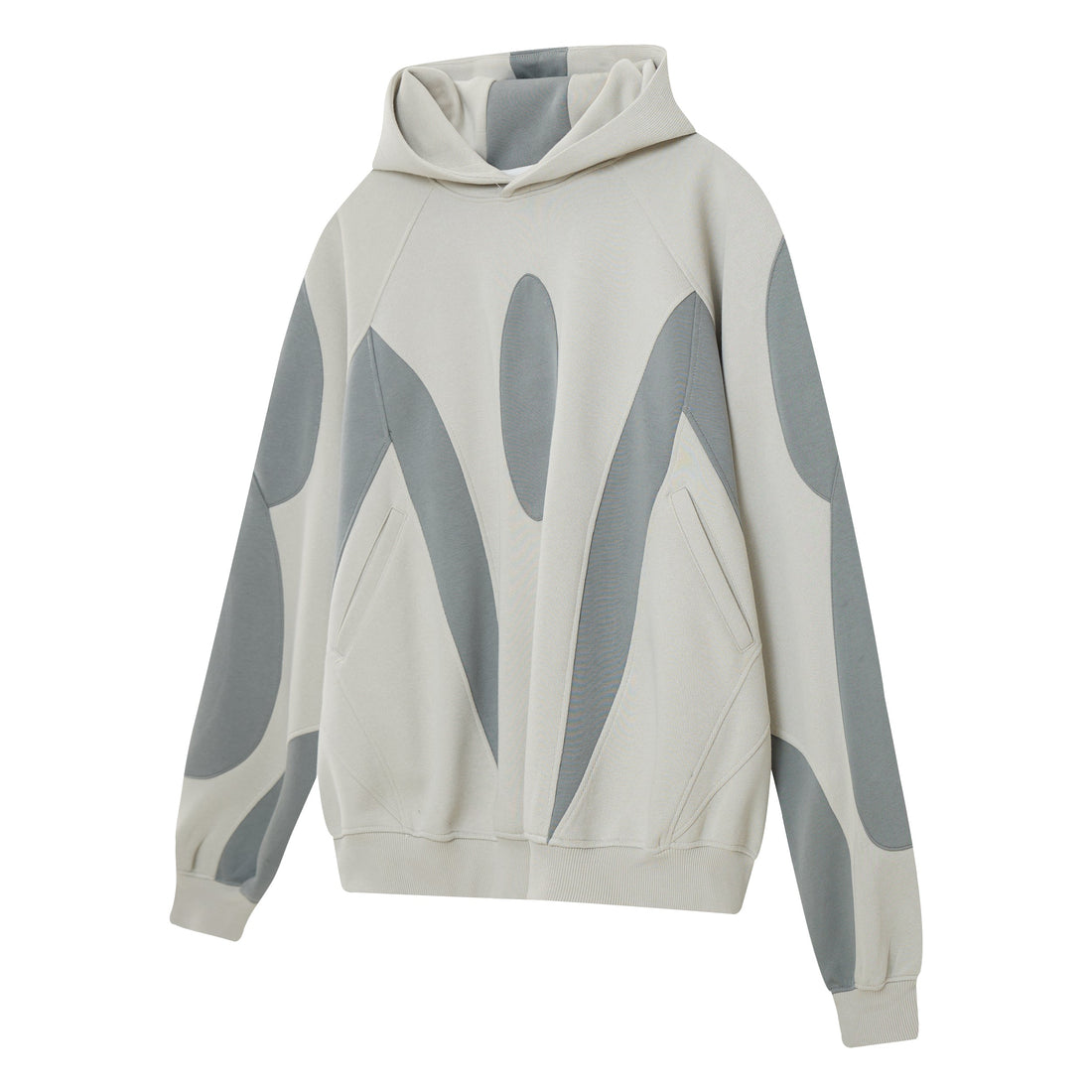 3-6-5.shop Multi-Panel Contrast Hooded Sweatshirt
