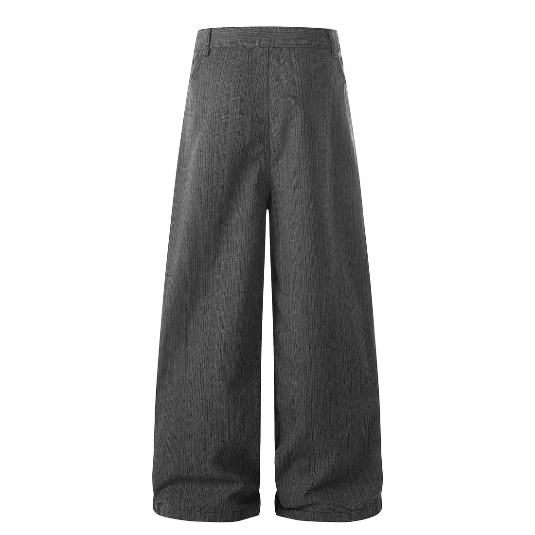 3-6-5.shop Textured Wide-Leg Utility Pants