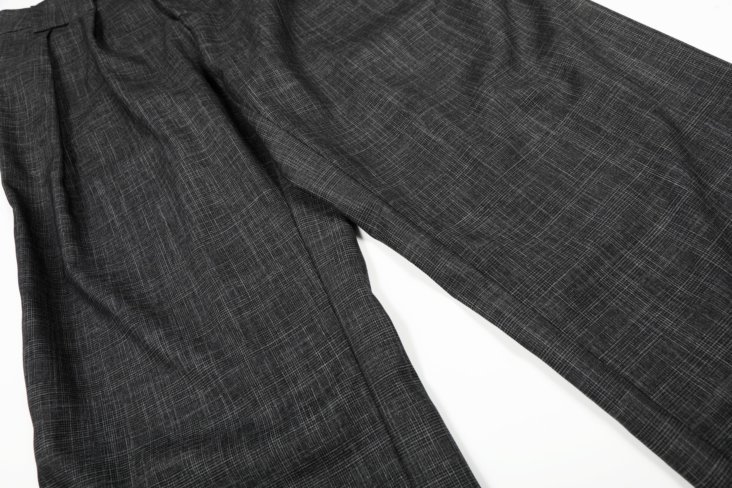 3-6-5.shop Textured Pleated Wide-Leg Trousers