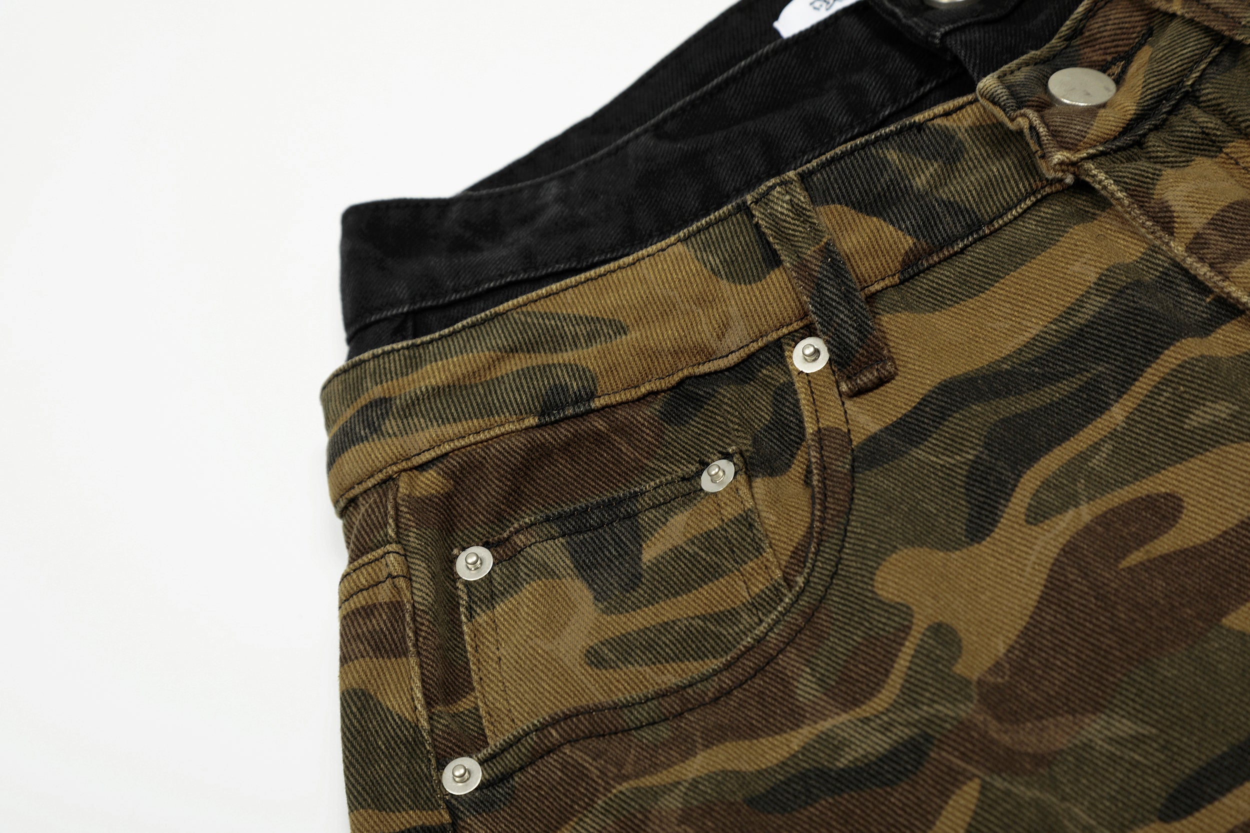 3-6-5.shop Camo Panel Cargo Shorts