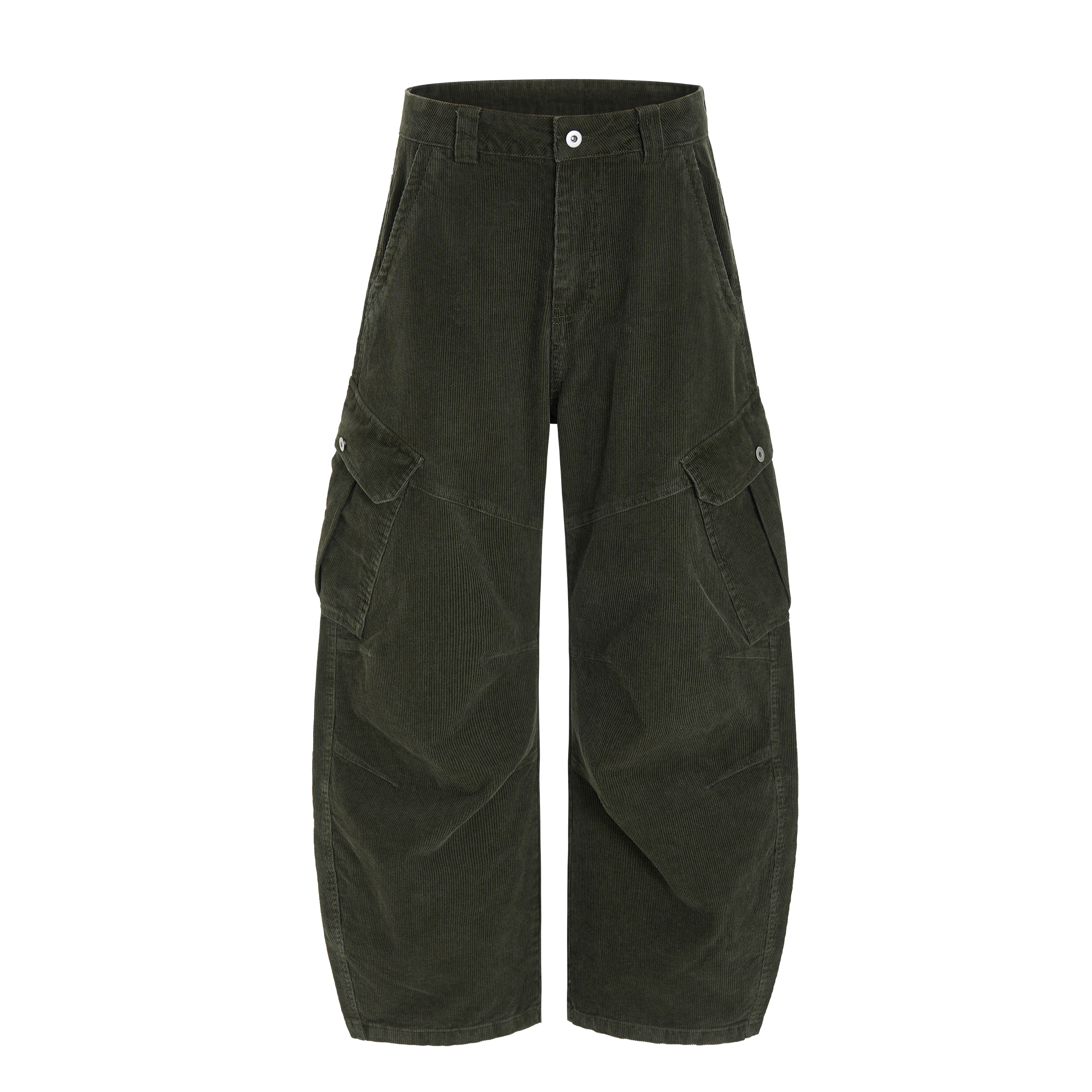 3-6-5.shop Corduroy Utility Wide-Leg Pants