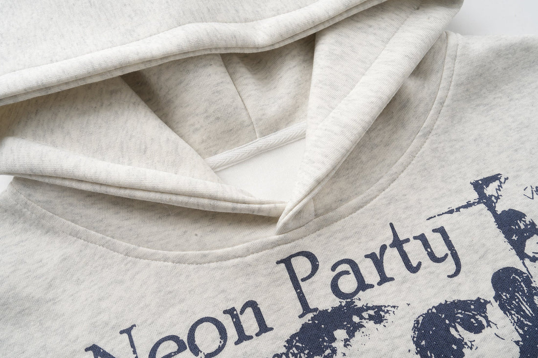 3-6-5.shop “Neon Party” Graphic Hoodie