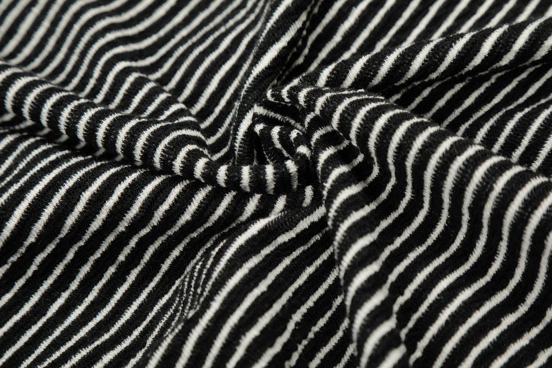 3-6-5.shop Striped Zip Hoodie