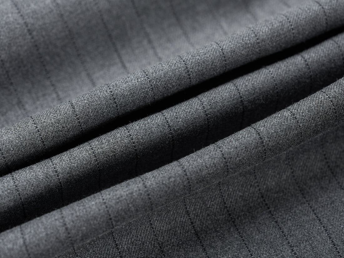 3-6-5.shop Dual-Button Pinstripe Wide-Leg Trousers