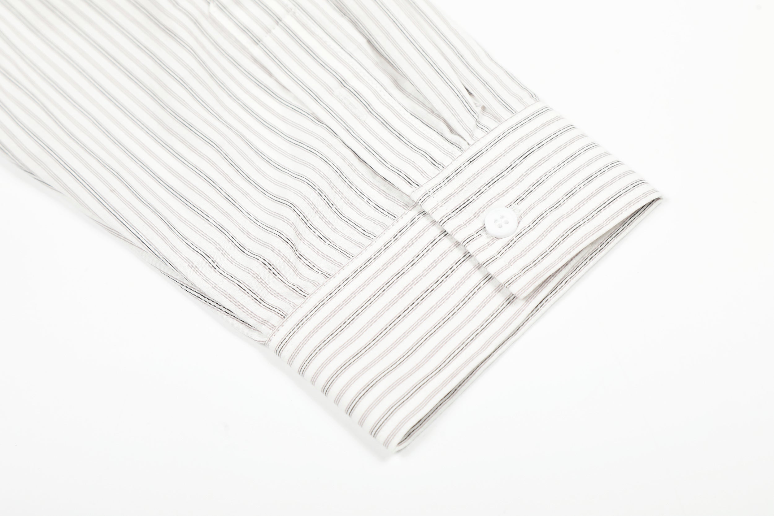 3-6-5.shop Striped Logo Button-Up Shirt
