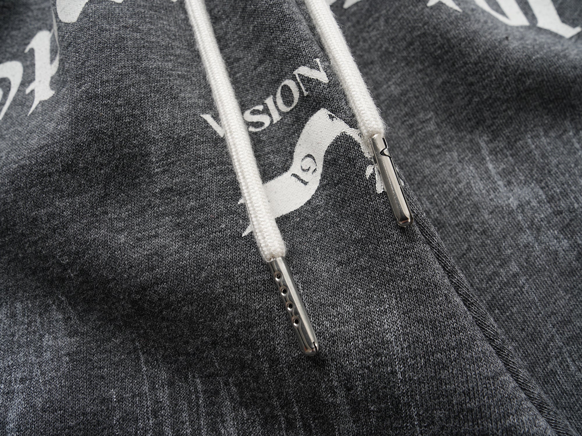 3-6-5.shop Distressed Print Wide-Leg Sweatpants