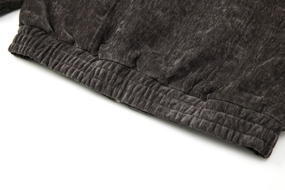 3-6-5.shop Chenille Panel Bomber Jacket