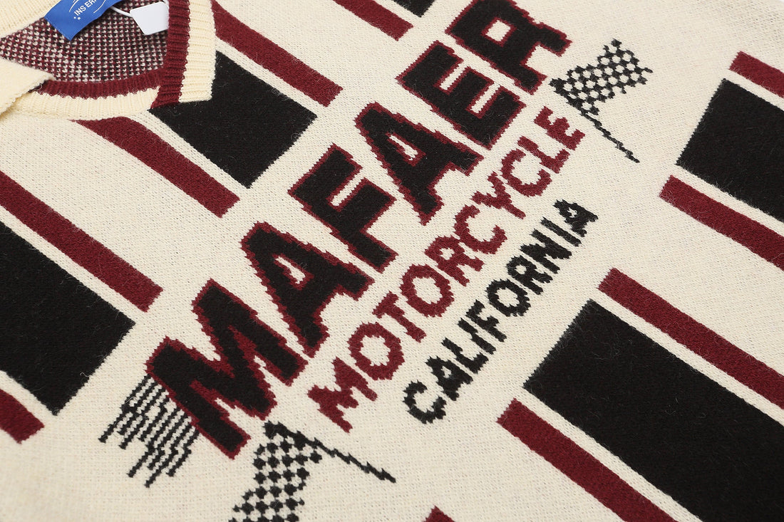 3-6-5.shop Motorcycle Knit Sweater