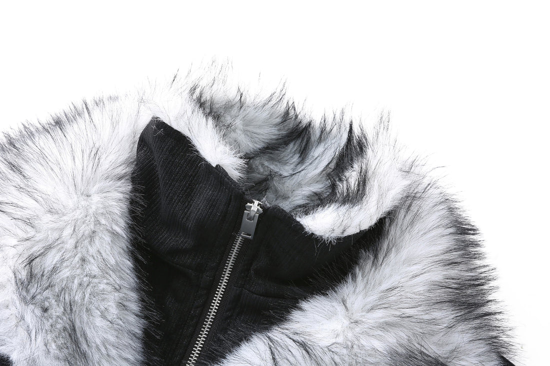 3-6-5.shop Fur-Lined Corduroy Jacket