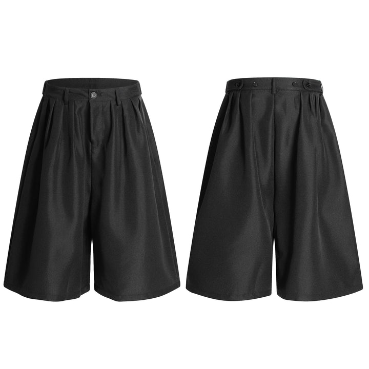 3-6-5.shop Pleated Wide-Leg Shorts