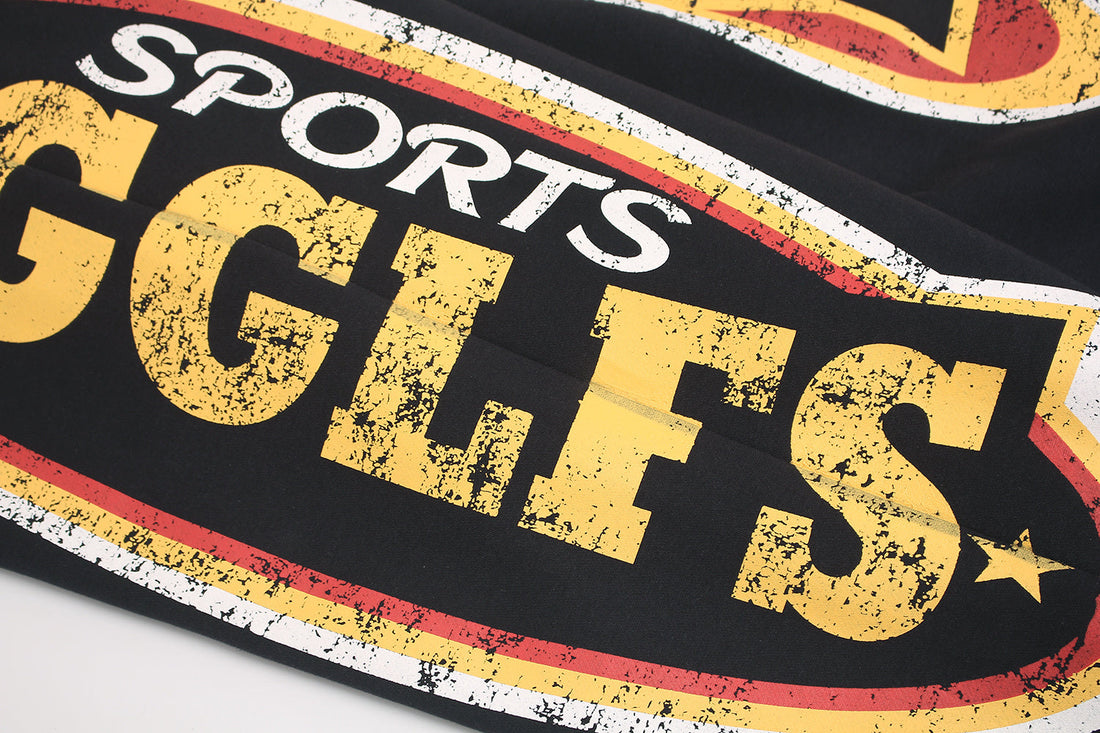 3-6-5.shop Fleece-Lined Sports Letter Wide-Leg Sweatpants