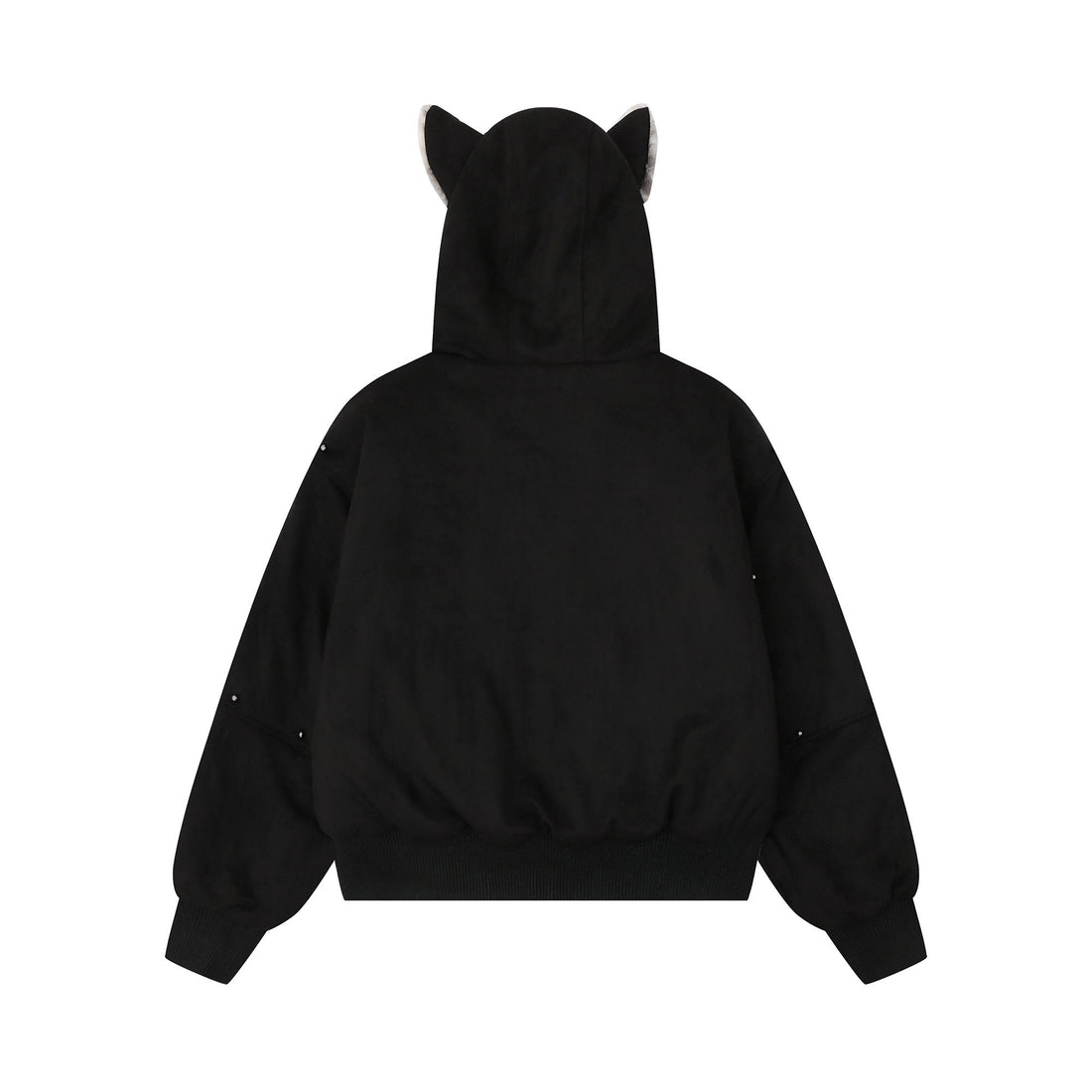 3-6-5.shop Furry-Ear Stretch Hoodie Jacket