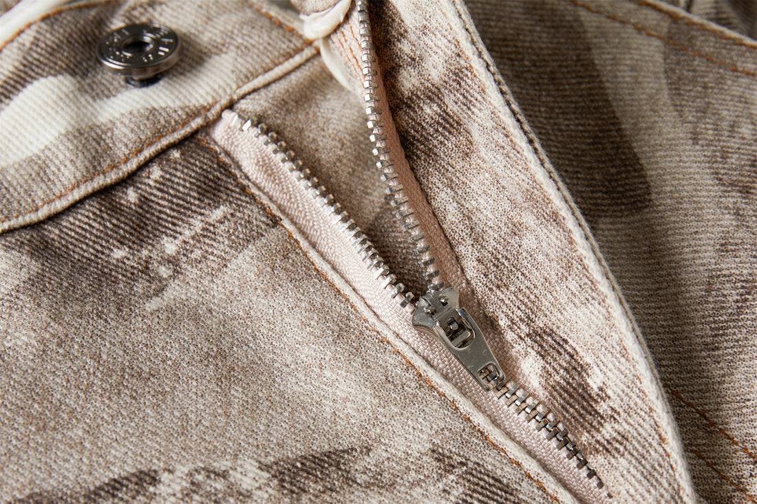 3-6-5.shop Camo Wide-Leg Cargo Pants